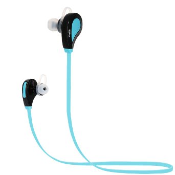 Hami Bluetooth 40 Wireless Sports Headphones Running Exercise Sweatproof Headsets In-ear Stereo Earbuds Earphones With Mic for iPhone iPad iPod and Smartphones - Blue