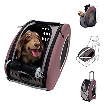 MULTIFUCTION Pet Carrier   Backpack   CarSeat   Carriers with Wheels   Pet Stroller for dogs and cats ALL IN ONE