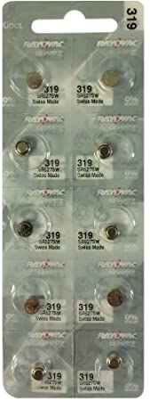 Rayovac 319 Watch Batteries Pack of 10 SR527SW SR64 V319 RW328