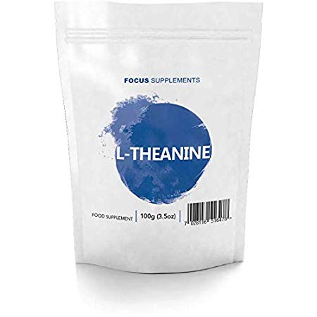 L-Theanine 100g Pure Powder - For Focus & Clarity | MOOD ENHANCING | Naturally Sourced - Focus Supplements - Packaged in ISO Licensed Facilities in the UK