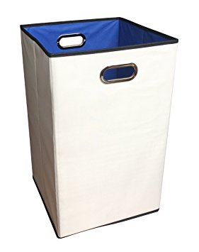 Sodynee® 2-Pack 23" Closet Folding Laundry Clothes Hamper Sorter Basket Bin, Beige