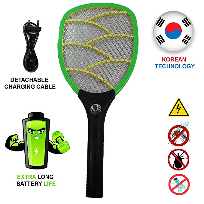 Viola Heavy Duty Mosquito Bat Rechargeable with LED Torch (with Warranty)