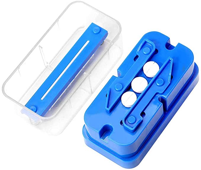 Abnaok Pill Cutter, Pill Splitters for Multiple Big/Small Pills, Cut for Splitting and Quartering Round or Oblong Pills