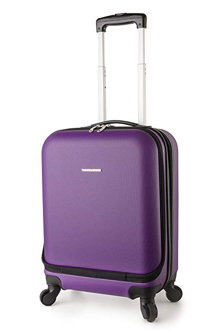 TravelCross Boston 21'' Carry On Lightweight Hardshell Spinner Luggage - Purple