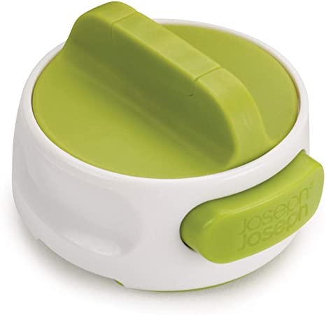 Joseph Joseph Can-Do Compact Can Opener Easy Twist Release Portable Space-Saving Manual Stainless Steel, Green