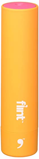 Flint Reusable Lint Roller, Retracts to Protect Adhesive Sheets for Prolonged Use, Yellow