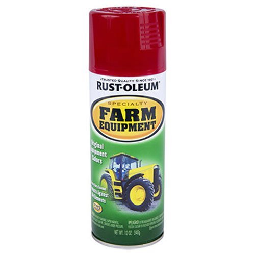 Rust-Oleum 7466830 Specialty Farm Equipment Spray Paint, 12 oz, International Red