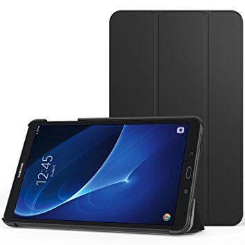 MoKo Samsung Galaxy Tab A 10.1 Case - Ultra Lightweight Slim-shell Stand Cover with Auto Wake / Sleep for Samsung Galaxy Tab A6 10.1" 2016 Tablet (SM-T580 / SM-T585, No Pen Version), BLACK