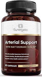 Premium Nattokinase Supplement for Arterial Support – Nattokinase 2000 FU (NSK-SD) Pycnogenol, Pomegranate & Beets – 100mg Nattokinase For Artery Health, Circulation, Heart & Blood Vessels–30 Capsules