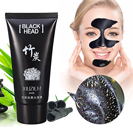 LuckyFine Purifying Peel-off Mask, Facial Cleansing, Blackhead Remover Deep Cleanser, Acne Face Mask, Single, Black