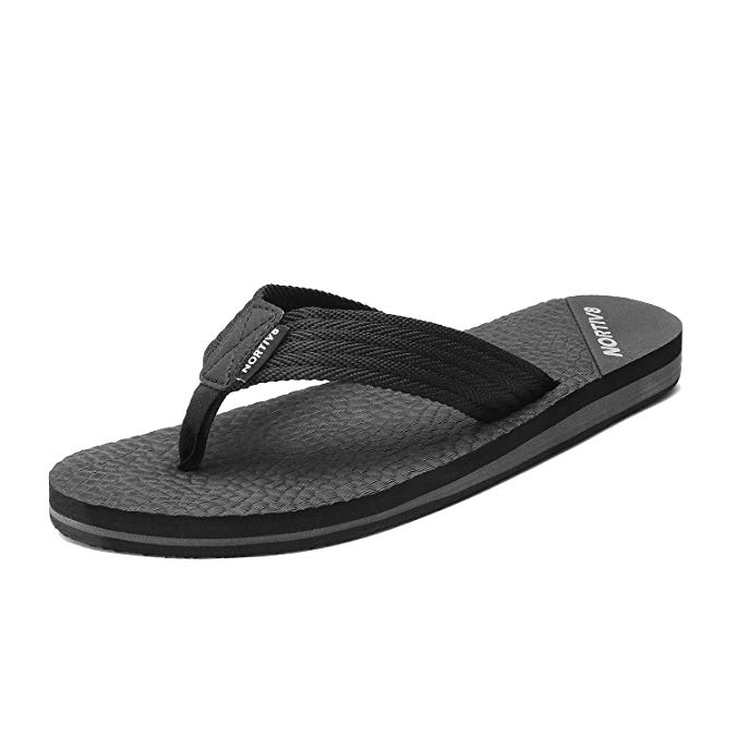 NORTIV 8 Men's Thong Flip Flops Sandals Comfortable Light Weight Beach Sandal