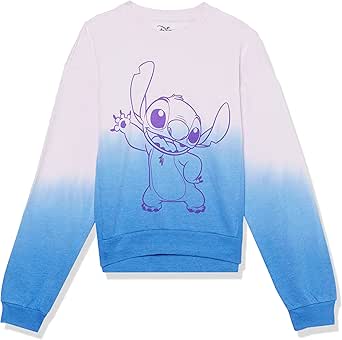 Disney Women's Lilo & Stitch Ladies Tie Dye Skimmer Sweatshirt