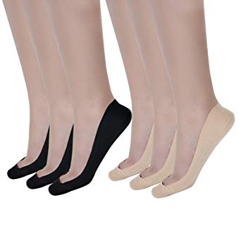 Women's 3/4/6/8 Pairs TRULY No Show Ultra Low Cut Liner Socks Non Slip Cotton for High Heels Flats