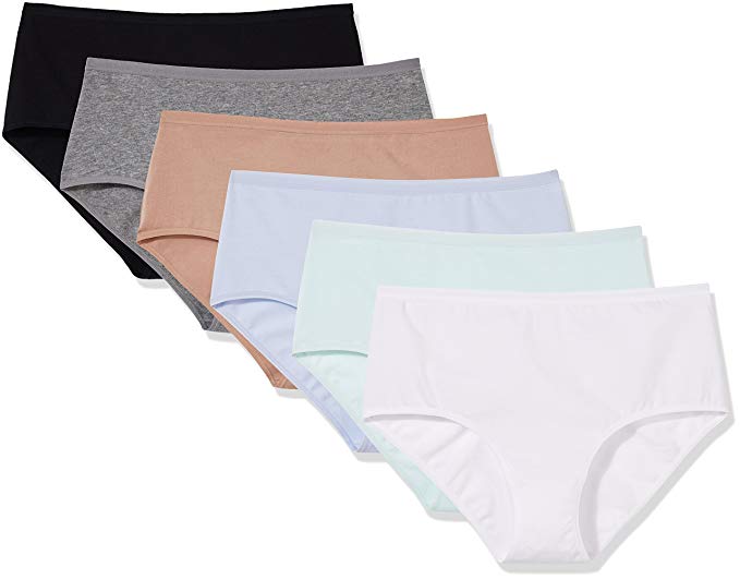 Madeline Kelly Women's 6 Pack Cotton Brief Panty