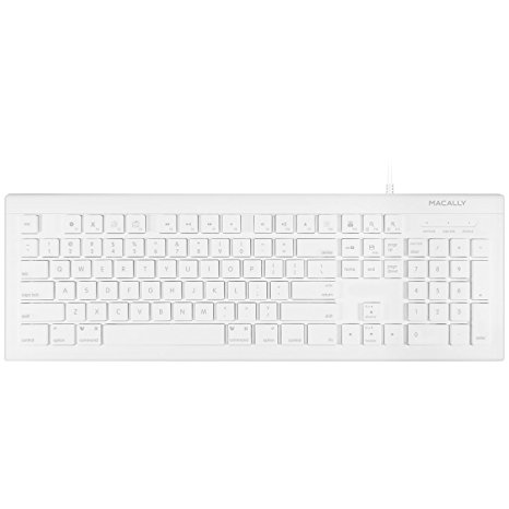 103 Key Full-Size Usb Keyboard.Features 15 Convenient Macos X Shortcut Keys for