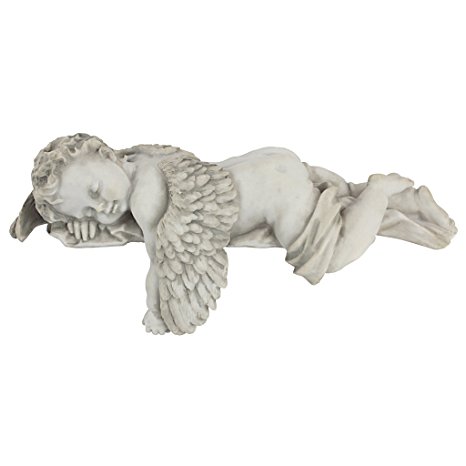 Design Toscano Sleepy Time Baby Angel Statue in Stone