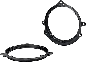 Scosche 2005-Up Kia Spectra 5.25” or 6.5” Speaker Adapter for Front Doors (1 Pair) SAKA656,Black