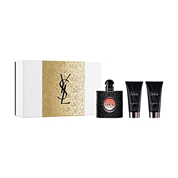 Black Opium by Yves Saint Laurent Gift Set Eau de Parfum Spray 1.6 Oz & YSL Shimmering Moisture Fluid Body Lotion 2 x 1.6 Oz