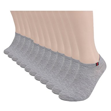 Mens 8 to 12 Pack Classic Casual No Show Low Cut Ankle Socks