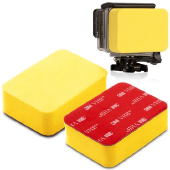 Fosmon Buoyancy Floaty Float Box with 3M Adhesive Sticker (Anti Sink) for GoPro Hero 1 / 2 / 3 / 3   / 4 (Black, Silver & Session) - Yellow