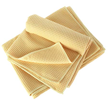 2 Pack Large Microfiber Car Drying Towels Waffle Weave Car Wash Towel Super Absorbent (25 in. x 36 in.)
