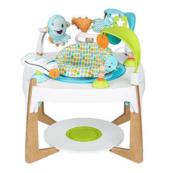 Evenflo ExerSaucer 2-in-1 Activity Center   Art Table, Gleeful Sea