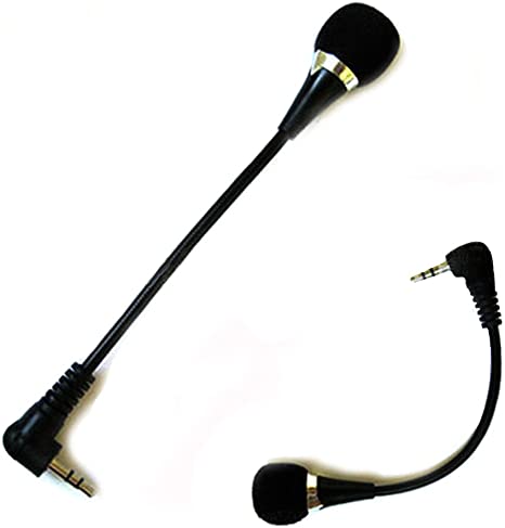 NEEVAS Mini 3.5mm Noise Canceling Flexible Microphone Mic for PC Laptop Notebook Skype