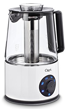 Ozeri Induction 1.5 L Tea Maker and Cordless Kettle, with Tea Infuser Sieve and SHOT Borosilicate Glass Carafe from Germany