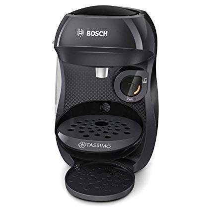 Bosch Tassimo TAS1002GB Happy Coffee Machine, Plastic Black