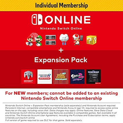 Nintendo Switch Online   Expansion Pack 12-month Individual Membership – [Digital Code]