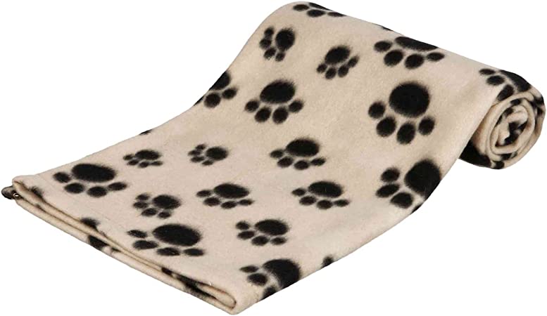 Trixie Manta para Perros Mascotas - Manta Sofa Suave Manta para Mascotas Perros Gatos Cálida Protección Manta Beany 100x70 cm Beige