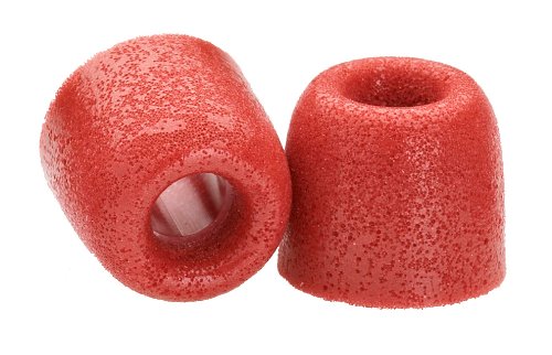 Comply Foam Earphone Tips - Isolation T-400 (Red, 3 Pairs, Medium)