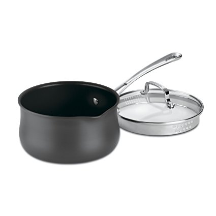 Cuisinart 6419-18P Contour Hard Anodized 2-Quart Pour Saucepan with Cover