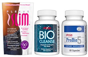 Plexus Triplex Slim Bio Cleanse Probiotic 5 Weight Loss Products Appetite Suppressant Bundle of 3
