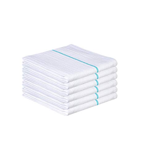 Northeim Large Dish Towels, 15x32 inch, 6 Pack, Hypoallergenic 100% Cotton, Tea Towels, Kitchen Towels, Dish Cloths Cotton, Kitchen Towels Absorbent, Dish Clothes (6)