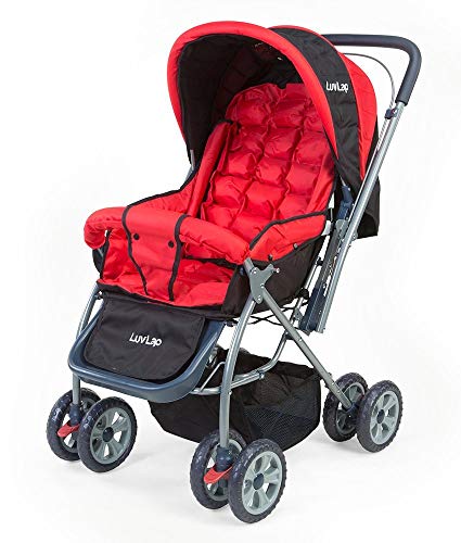LuvLap StarShine Baby Stroller (Red)