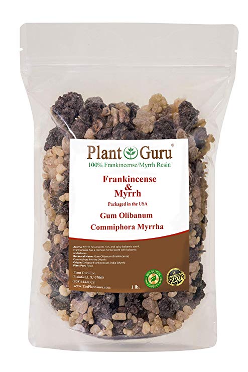 Frankincense and Myrrh Resin 1lb 100% Pure Natural Olibanum and Commiphora Myrrha Rock Incense Gum Bulk