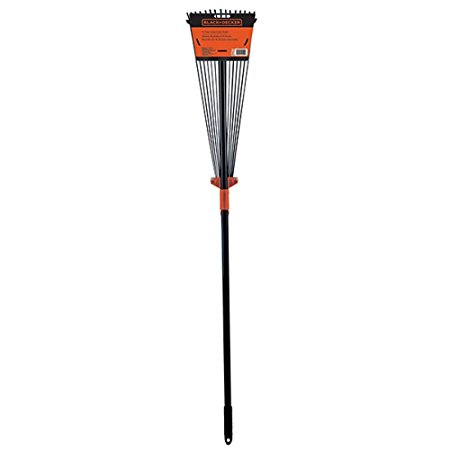 Black & Decker 15-Tine Adjustable Steel Rake, 59"