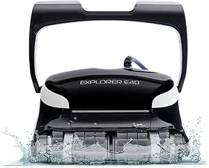 Dolphin Explorer E40 Automatic Robotic Pool Vacuum Cleaner with Wi-Fi, Wall Climbing Capability, Waterline Scrubber Brush, Ideal for Inground Pools up to 50 FT in Length