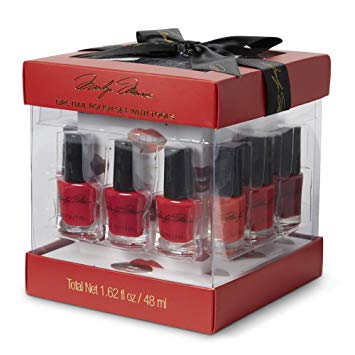 Marilyn Monroe Classic Red 12-Piece Nail Elegance Nail Polish Set (Each Bottle: 0.13 fl oz) with 6 Manicure Tools in a Gift Box by Tri-Coastal Design