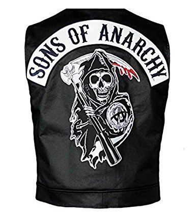 Sons Of Anarchy Official Vest with Patches Officially Licensed Jax Teller Samcro- Size Medium