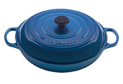 Le Creuset Signature Enameled Cast-Iron 5-Quart Round Braiser, Marseille