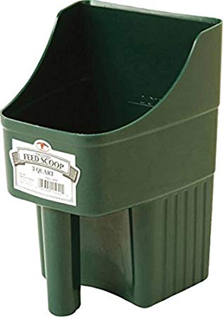 LITTLE GIANT 3-Quart Enclosed Feed Scoop, Green