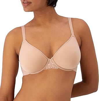 Bali Women's Breathe Modal T-Shirt Bra, Breathable Lightweight Underwire Bra, Convertible Straps