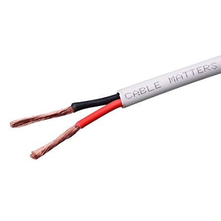 Cable Matters 12 AWG In-Wall Rated (CL2) Oxygen-Free Bare Copper Speaker Cable 50 Feet