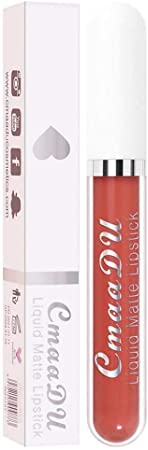 Liquid Lipstick, 18-Color Matte Non-Stick Cup Waterproof Lipstick Long Lasting Lip Gloss, High Pigmented Velvet Lipgloss Beauty Cosmetics Makeup Gift for Girls (A)