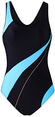 EBMORE Womens One Piece Swimsuit Bathing Suit for Athletic Sport Training Exercise