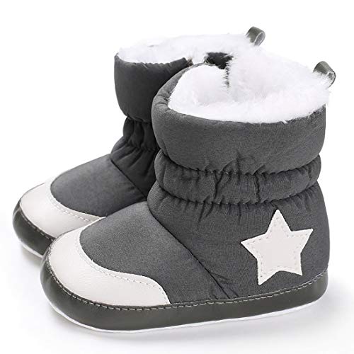 Kimber ❤️ Baby Premium Soft Sole Star Anti-Slip Mid Calf Warm Winter Infant Boots Toddler Snow Boots