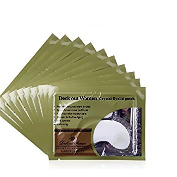 CHIC*MALL 10 Pairs Crystal Collagen Eye Mask Packs Anti-Wrinkles Dark Circles Under-eye Bags Patches