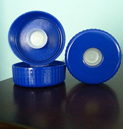 No spill reusable SCREW ON top water bottle caps 55 mm (Bag of 2)